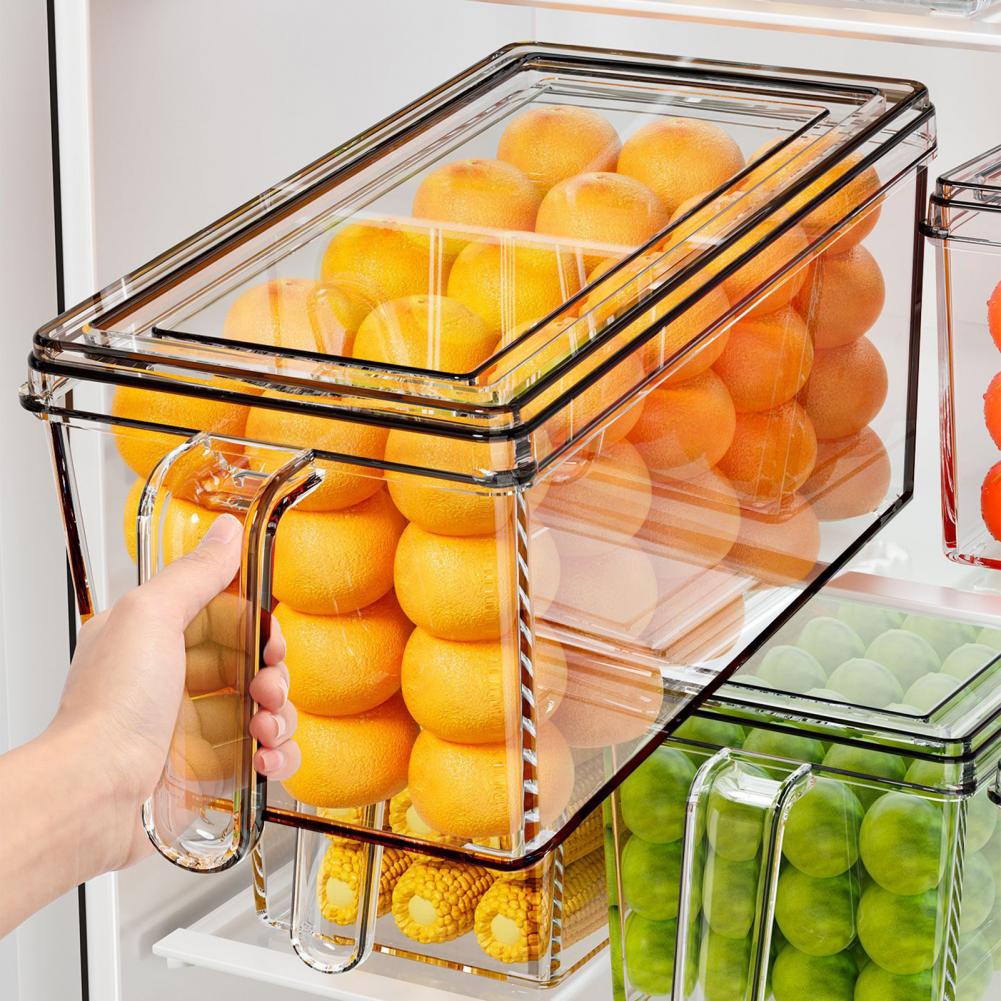 Meal Prep Veggie - Bacs de rangement transparents pour réfrigérateur,