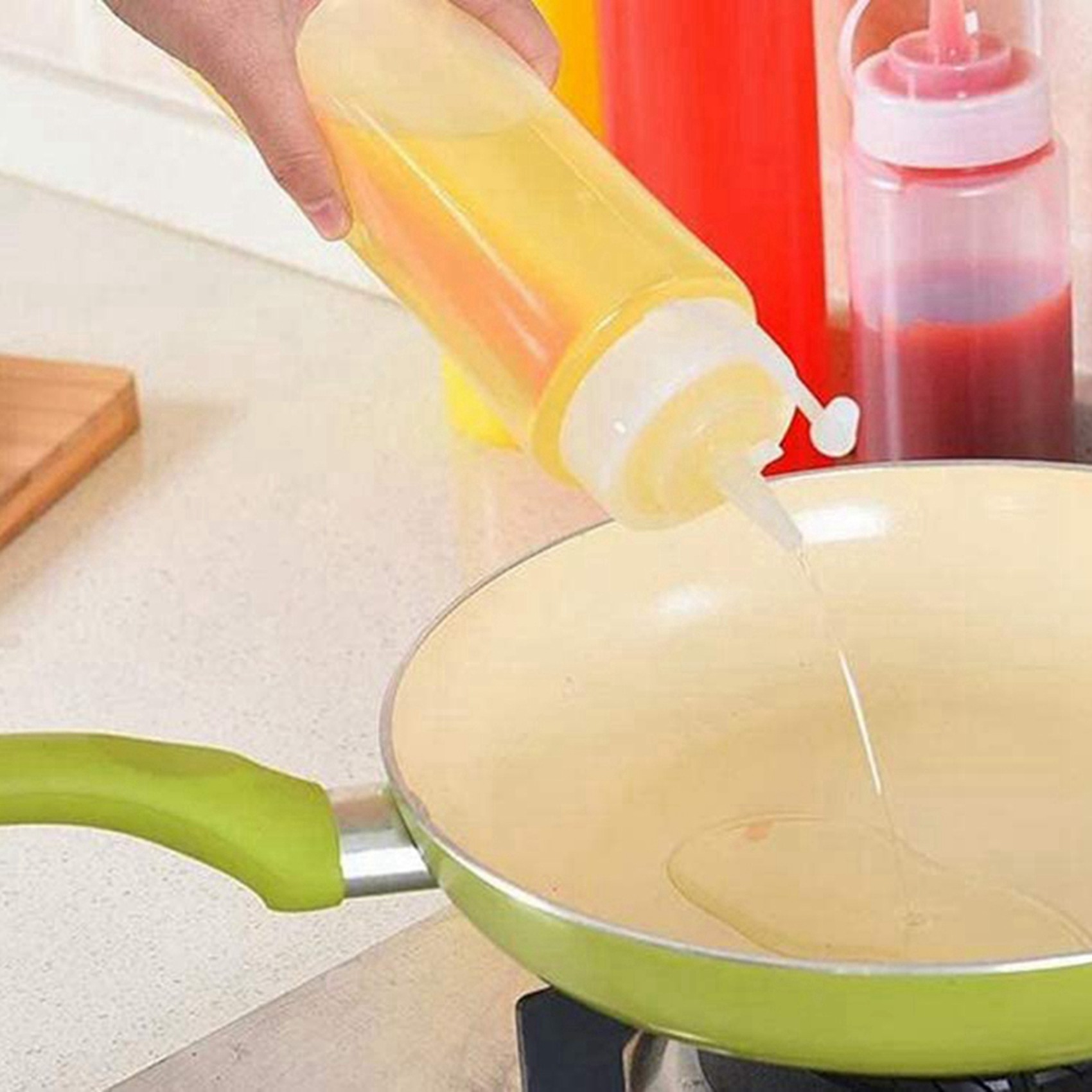 Sauce Squeeze Bottle - ABGE-24, lot de 8 bouteilles à