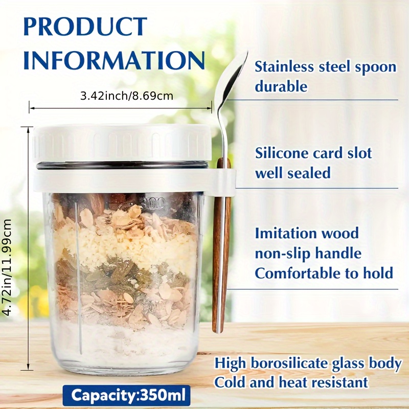 Tasse à flocons d'avoine en ve - Meal Prep Oatmeal Jars avis et prix