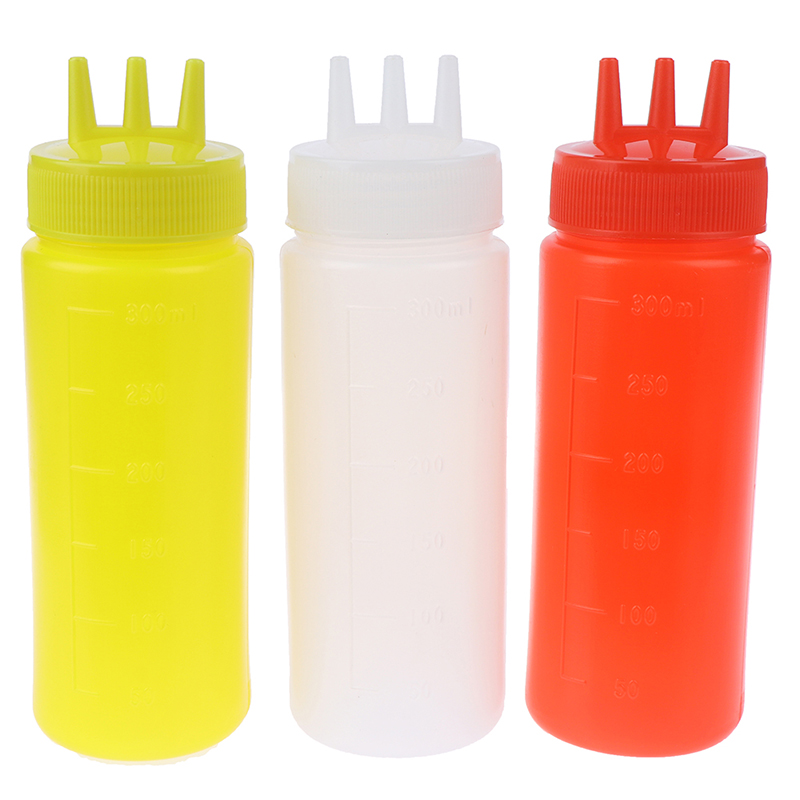 Bouteille à presser avec 3 tro - Sauce Squeeze Bottle avis et prix