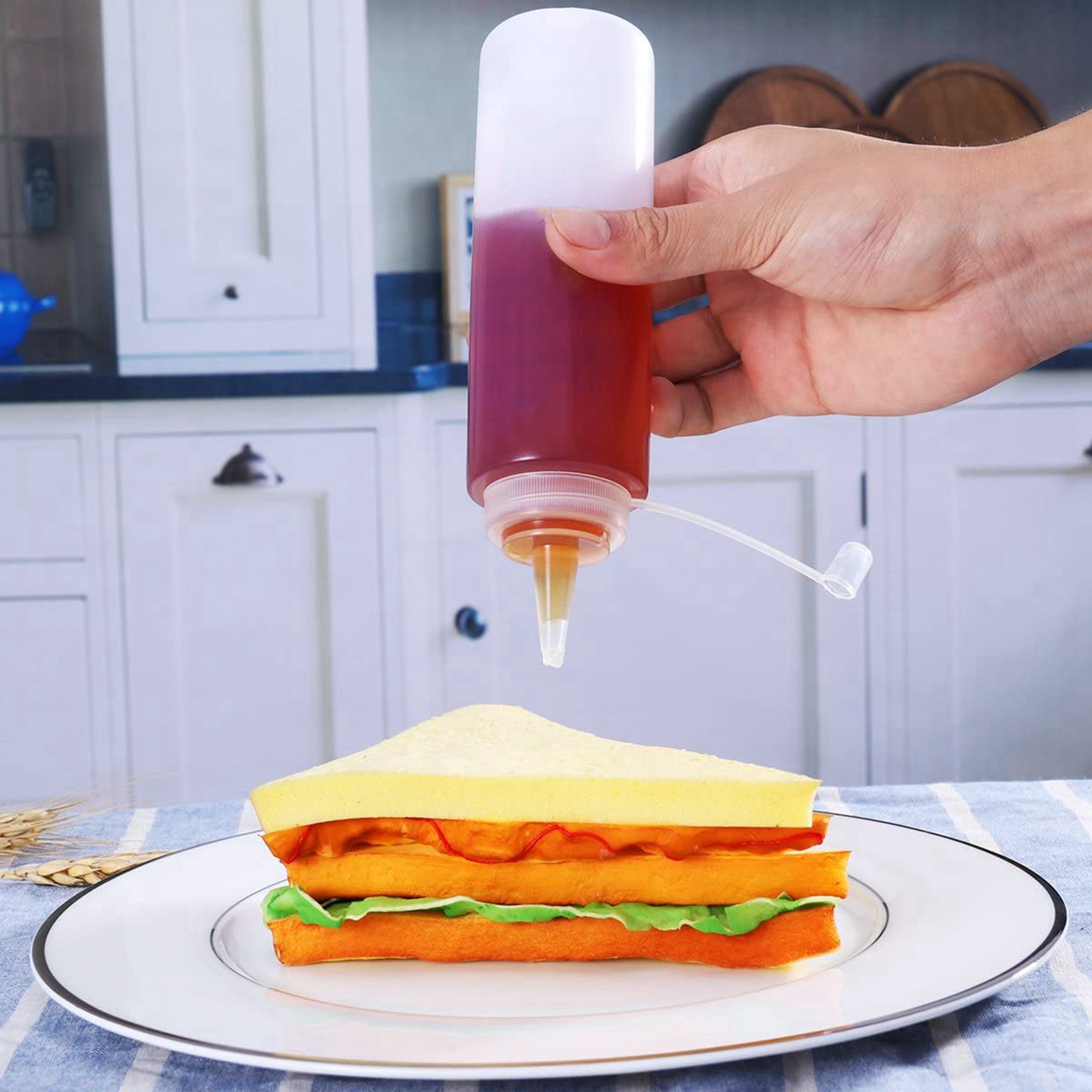 ABGE-24, lot de 8 bouteilles à - Sauce Squeeze Bottle avis et prix
