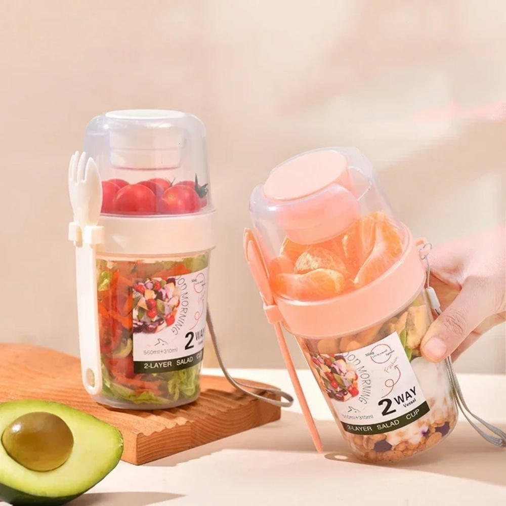 Tasse à salade Portable, tasse - Meal Prep Oatmeal Jars avis et prix