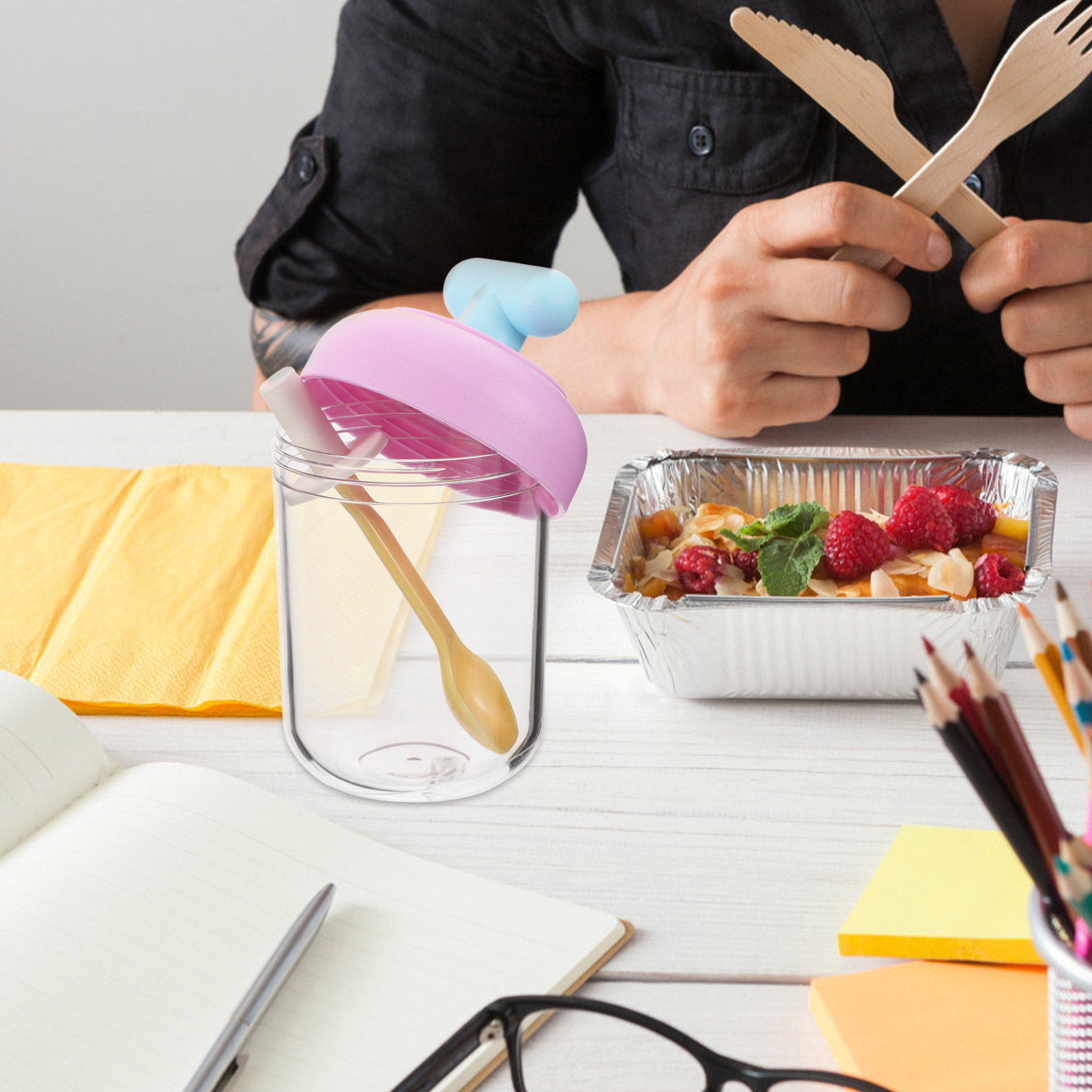 Gobelet à salade portable à do - Meal Prep Oatmeal Jars avis et prix