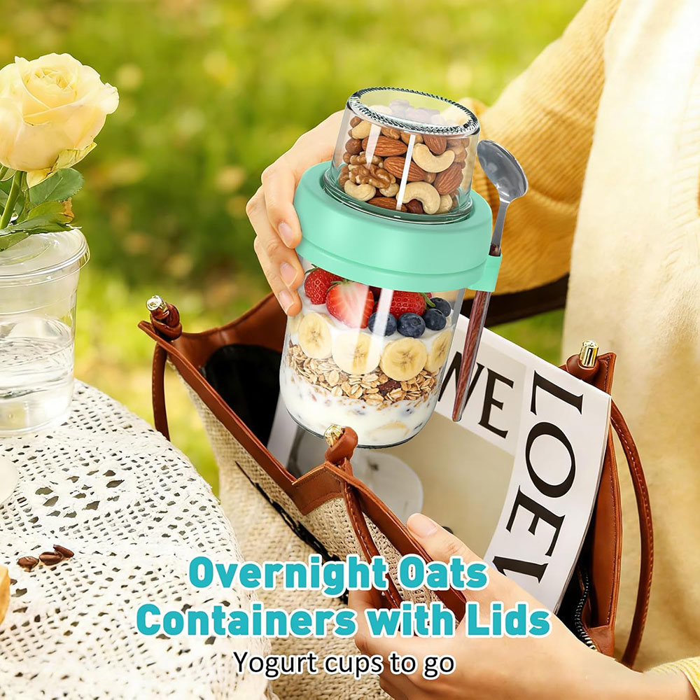 Bocaux en verre à double paroi - Meal Prep Oatmeal Jars avis et prix