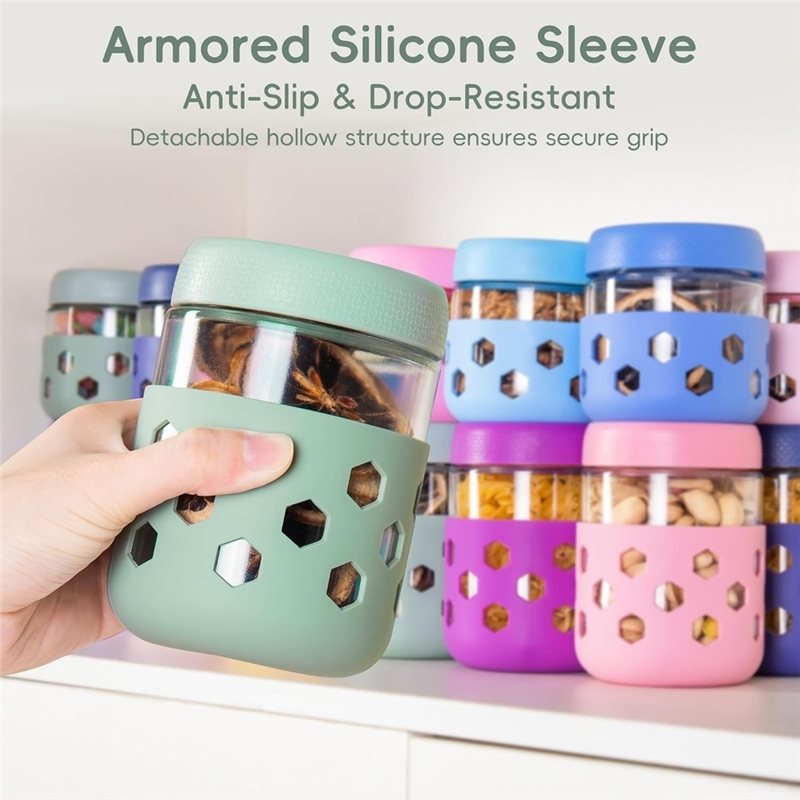 Bocaux en verre AB33 avec couv - Meal Prep Oatmeal Jars avis et prix